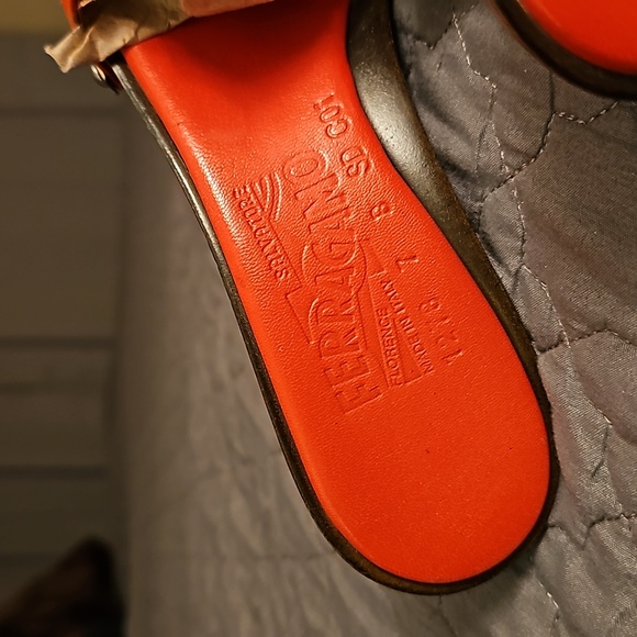 SALVATORE FERRAGAMO  WEDGE SANDALS *Certification paper included. - Picture 7 of 9